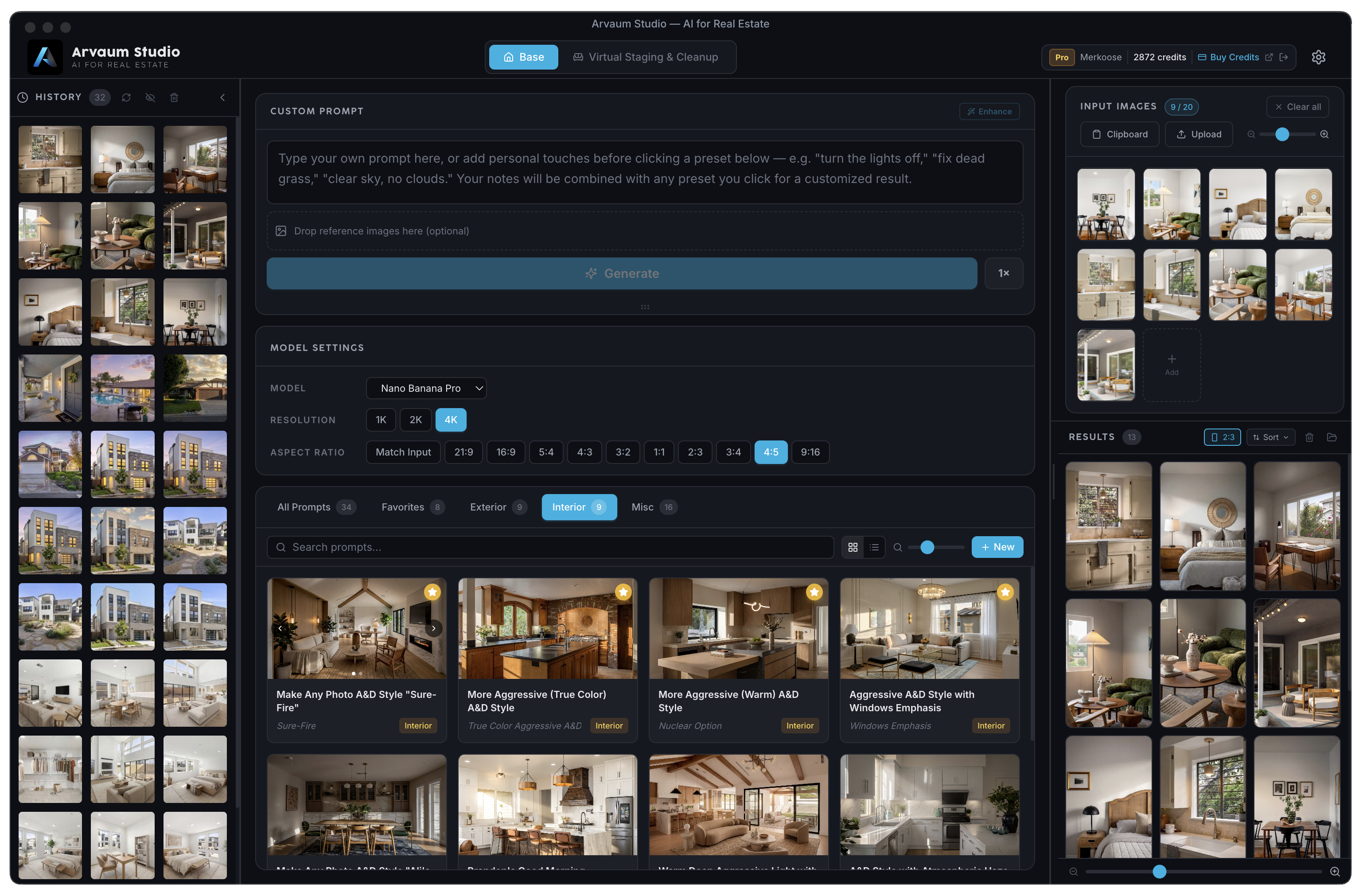 Arvaum Studio Interface